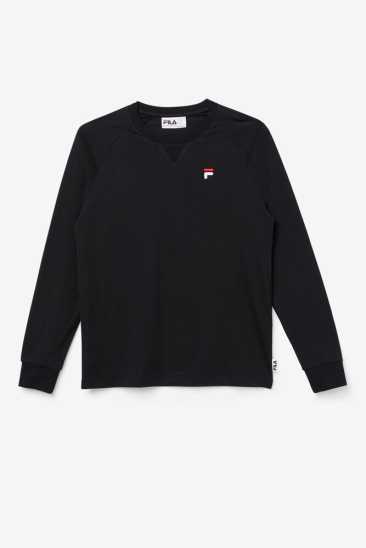 Fila Unisex Flynn Long Sleeve Tee 001 Noir Fila France TJI-576321